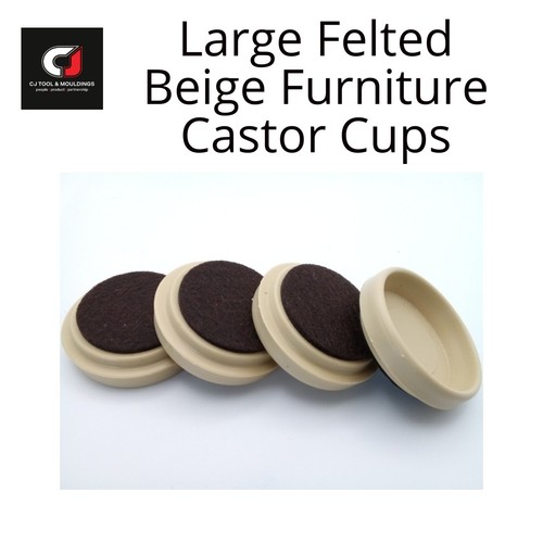 Felted large beige castor - ,