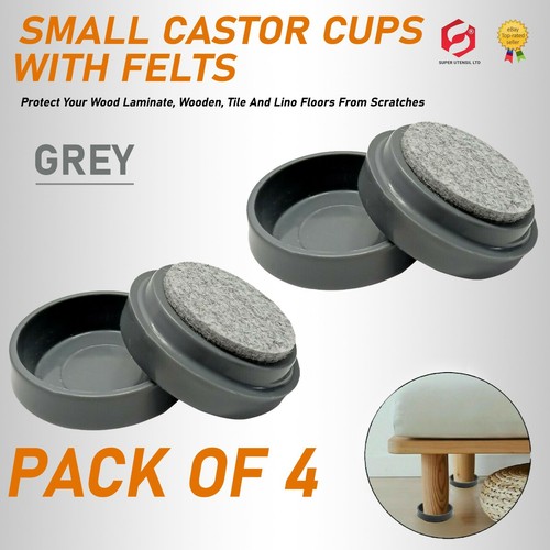 Small grey castor cups - castor,