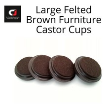 FELTED LARGE BROWN CASTOR CUPS