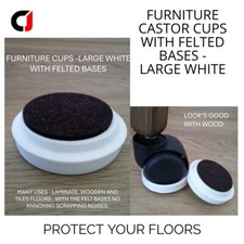 FELTED  LARGE WHITE CASTOR