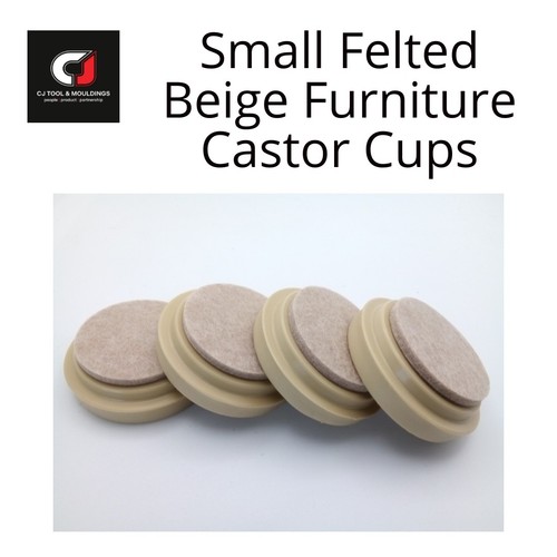 Felted small beige castor - -,