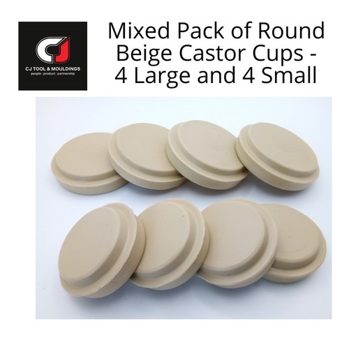 Castor cup set beige rigid - castor,