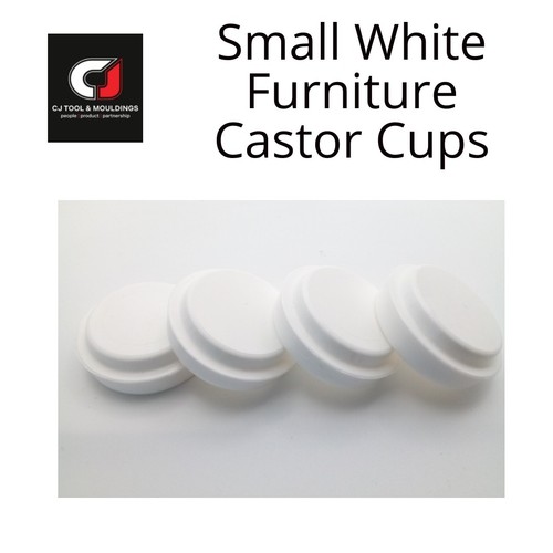 Castor cups small white - castor,