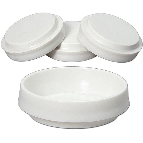 Castor cups white - x,