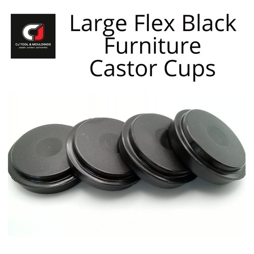 Castor cups large black - castor,