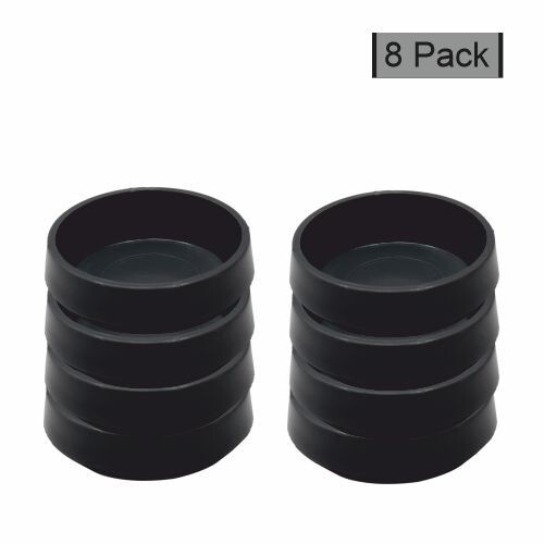 Large black castor cups - large,