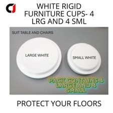 CASTOR CUPS - WHITE RIGID - 4