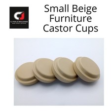 CASTOR CUPS -SMALL BEIGE RIGID