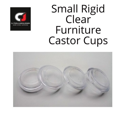 Castor cups small clear - castor,