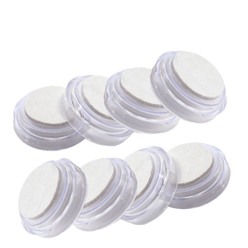 Large clear castor cups - large,