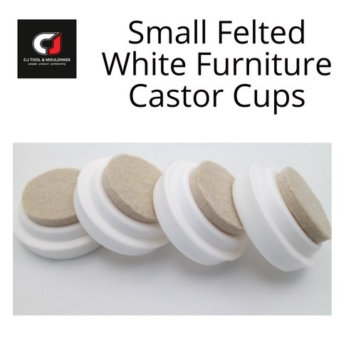 Felted small white - -, castor
